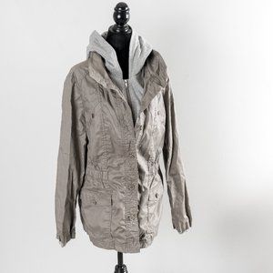 NWOT DKNY Jacket with hood - Large